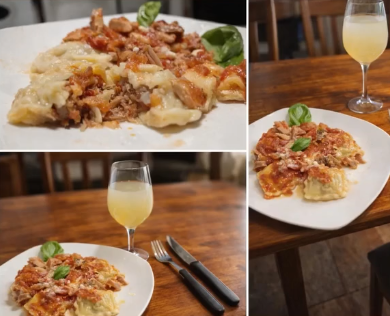 Platos servidos en la mesa